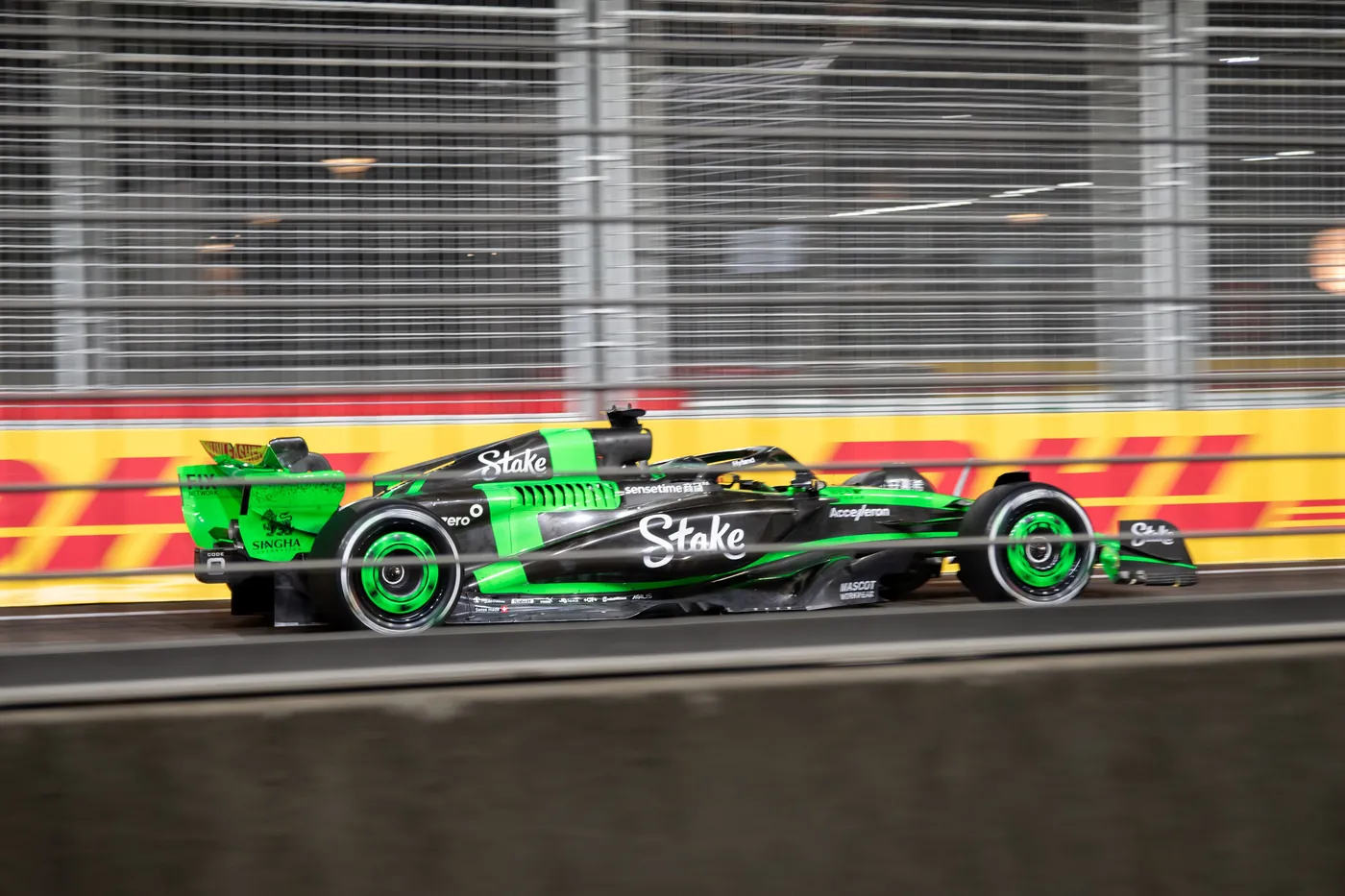 A Formula 1 car at the Singapore Grand Prix